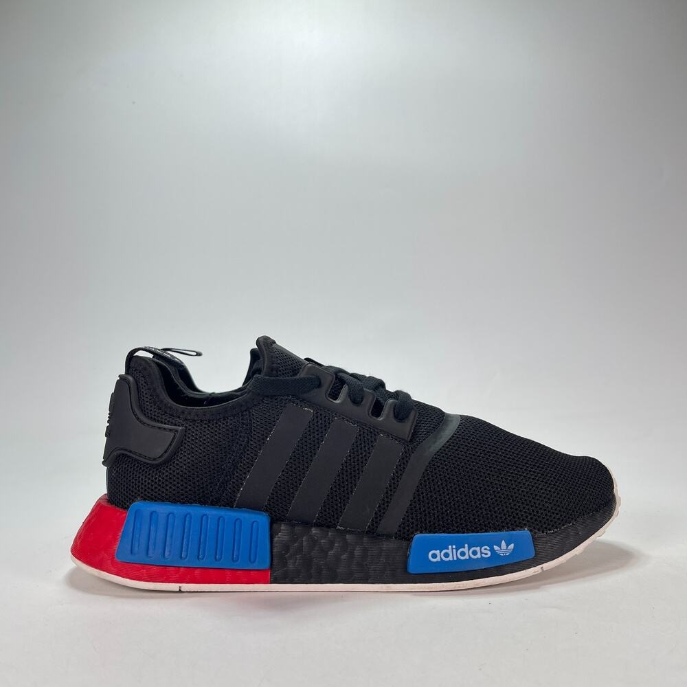 Adidas NMD_R1 Black Blue Red Lifestyle Streetwear Sneakers FX4355 Men's Size 8